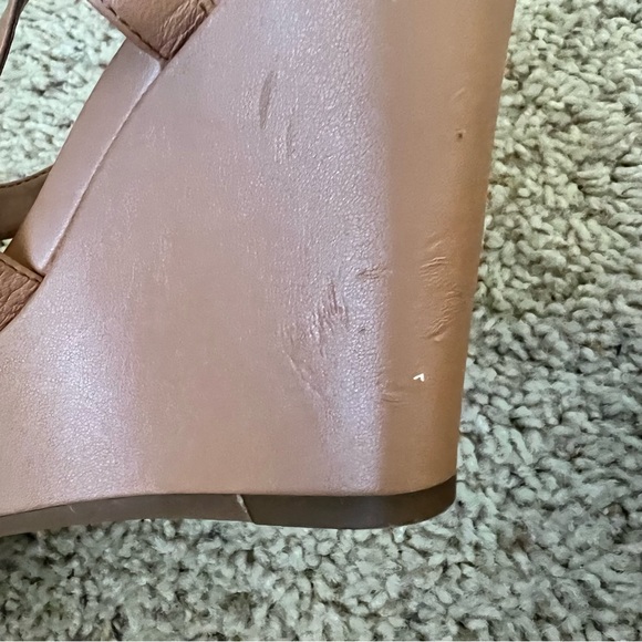 Gianni Binni Tan Jet Set Leather Wedges - Picture 7 of 8